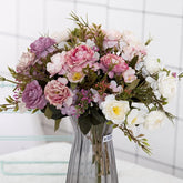 Kit de composition florale artificielle en soie vintage